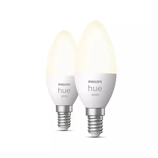 Philips Hue White Vela - Bombilla inteligente E14 - (paquete de 2)