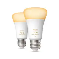 Philips Hue White ambiance Bombilla inteligente A60 - E27 - 1100 (paquete de 2)