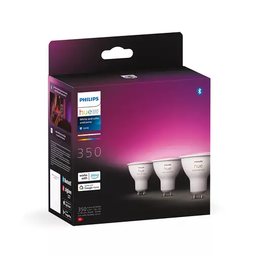 Philips Hue White and Color ambiance GU10 - foco inteligente - (paquete de 3)