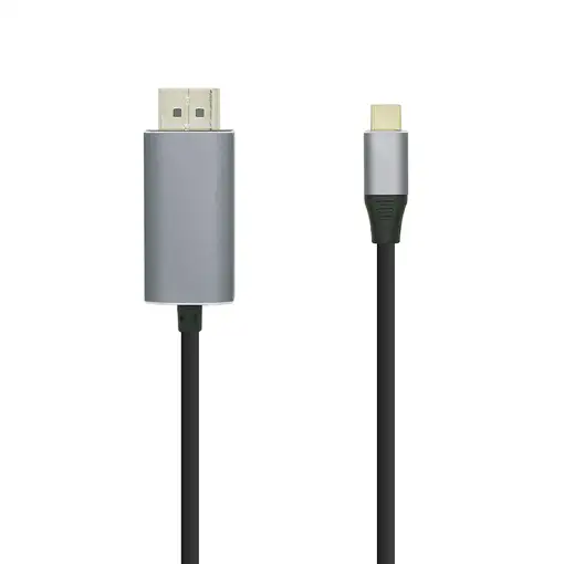 AISENS Cable conversor USB-C a Displayport 4K@60HZ, USB-C/M-DP/M, Negro, 0.8m
