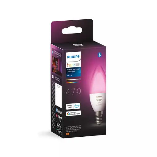 Philips Hue White and Color ambiance Vela - Bombilla inteligente E14