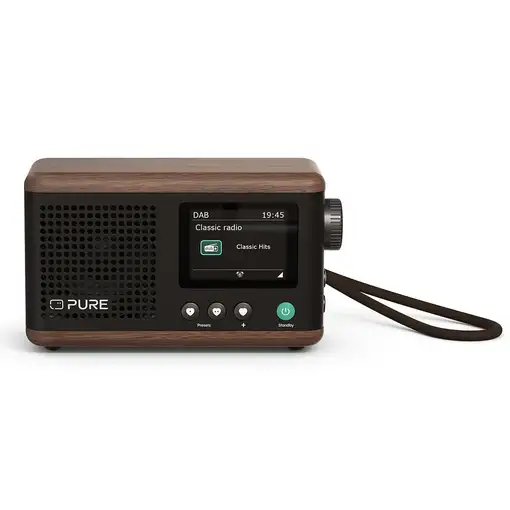 Pure Classic Mini Portátil Digital Crema de color, Madera
