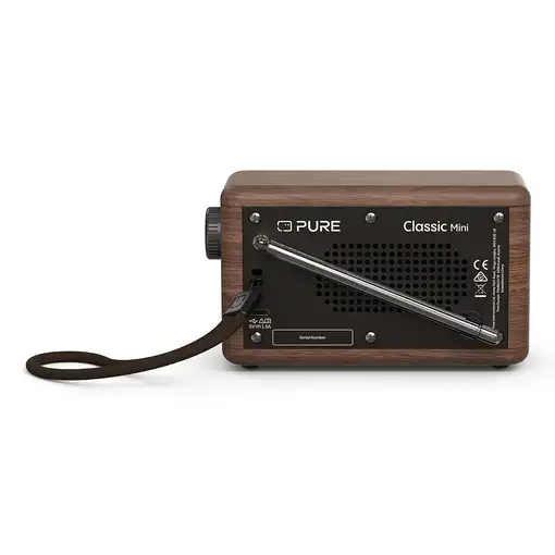 Pure Classic Mini Portátil Digital Crema de color, Madera