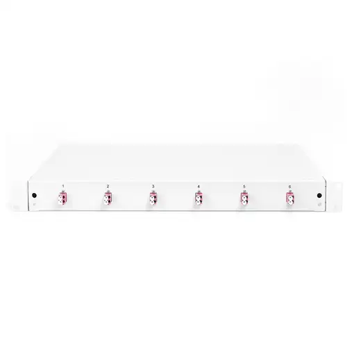 Digitus Caja de empalme de fibra óptica, 1U, equipada, LC, OM4