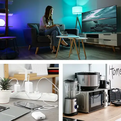 Qoltec 50199 base múltiple 5 m 6 salidas AC Interior Gris