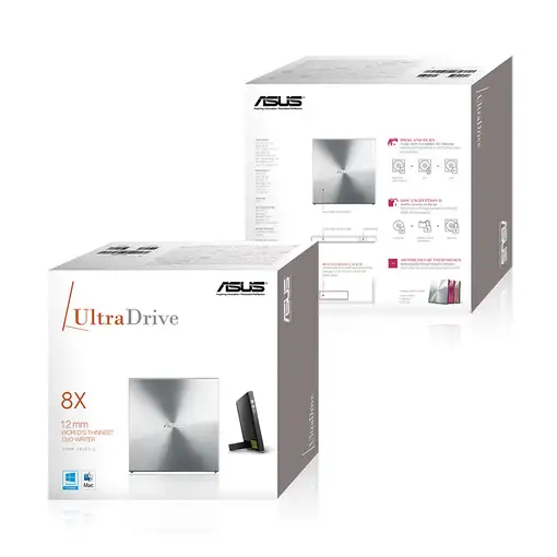 ASUS SDRW-08U5S-U unidad de disco óptico DVD Super Multi DL Metálico