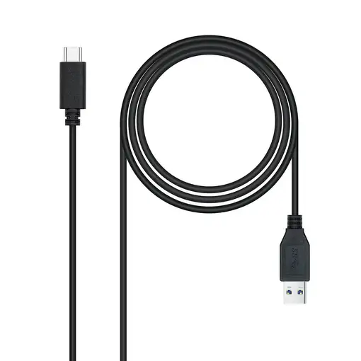 Nanocable Cable USB 3.1 Gen2 10Gbps 3A, tipo USB-C/M-A/M, negro, 1.5 m