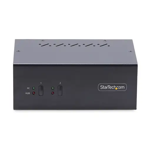 StarTech.com Switch KVM de 2 Puertos DisplayPort para 2 Monitores - Conmutador KVM
