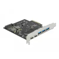 DeLOCK Tarjetas PCI Express x4 a 2 x USB Type-C + 3 x USB Tipo-A - SuperSpeed USB
