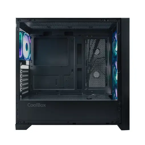 CoolBox GAMING CAJA ATX GE2000 DUALVIEW USB-C 3.2 GEN1 + 4 VENT.ARGB FRONTAL CRIST