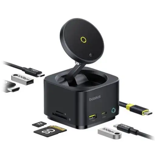 Baseus MagPro Series II USB Tipo C 10000 Mbit/s Negro