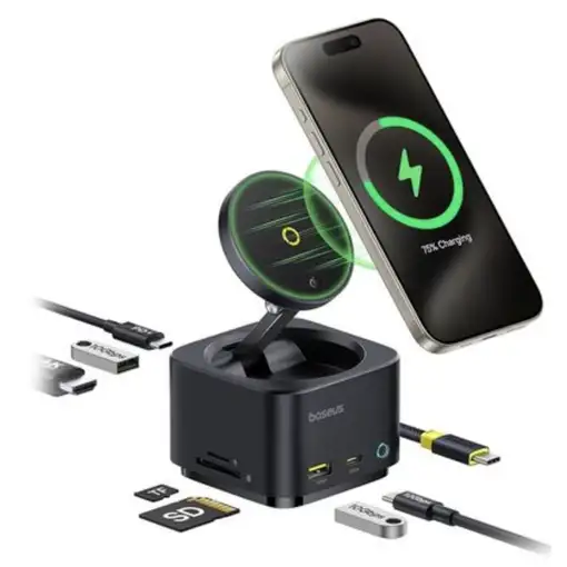 Baseus MagPro Series II USB Tipo C 10000 Mbit/s Negro