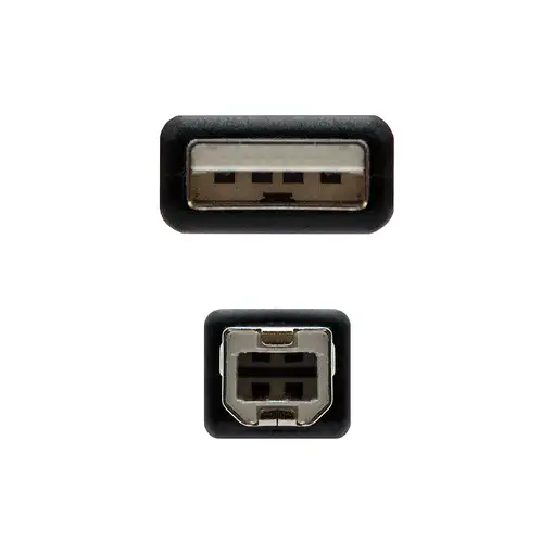 Nanocable CABLE USB 2.0 IMPRESORA, TIPO A/M-B/M, NEGRO, 1.8 M