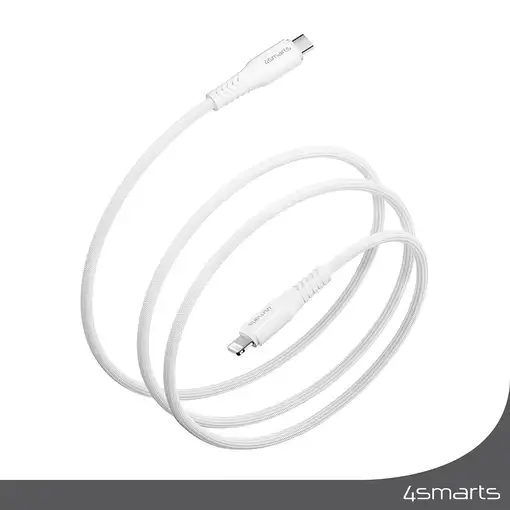 4smarts 465592 cable de conector Lightning 1,5 m Plata, Blanco