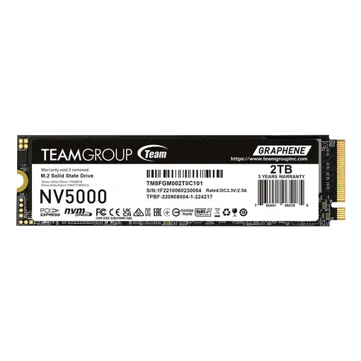 Team Group NV5000 2 TB M.2 PCI Express 4.0 NVMe 3D NAND