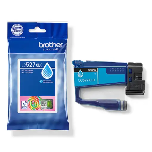 Brother LC527XLC cartucho de tinta 1 pieza(s) Original Alto rendimiento (XL) Cian