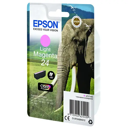 Epson Elephant Cartucho 24 magenta claro (etiqueta RF)