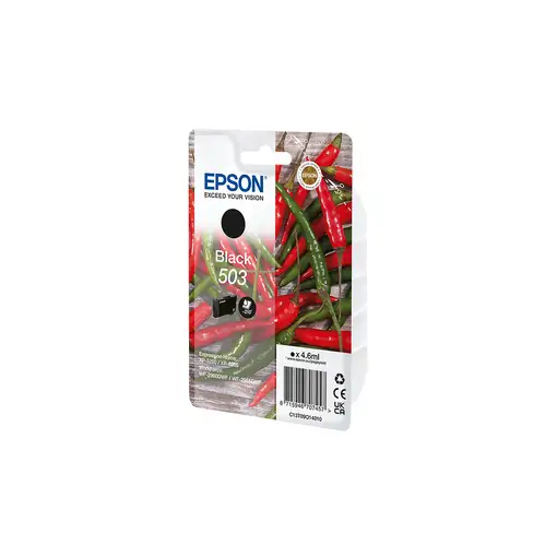 Epson 503 cartucho de tinta 1 pieza(s) Original Rendimiento estándar Negro