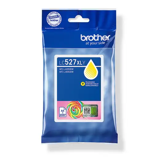 Brother LC527XLY cartucho de tinta 1 pieza(s) Original Alto rendimiento (XL) Amari