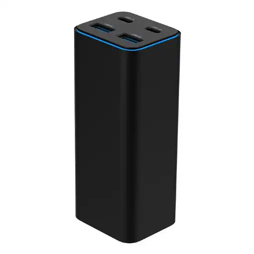 Gembird TA-UC-2A2C-PD100-01-BK cargador de dispositivo móvil Portátil, Smartphone