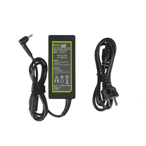 Green Cell AD123P adaptador e inversor de corriente Interior 65 W Negro