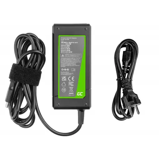 Green Cell AD134P adaptador e inversor de corriente Interior 65 W Negro