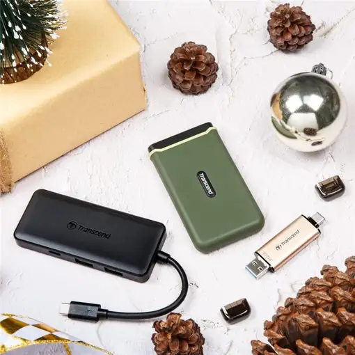 Transcend ESD380C 2 TB USB tipo A a USB tipo C 3.2 Gen 2 (3.1 Gen 2) Verde