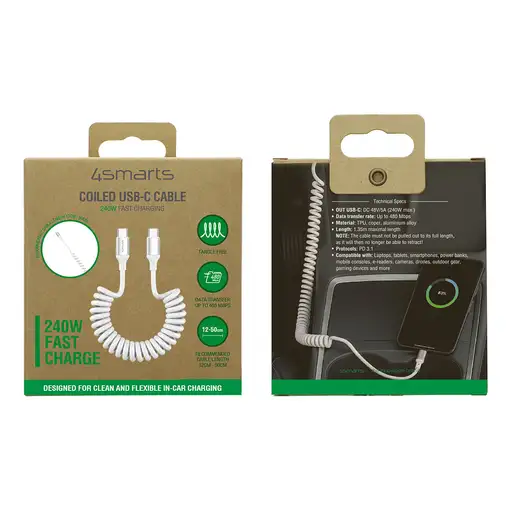 4smarts 541601 cable USB 1,35 m USB C Blanco