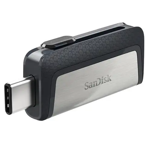 SanDisk 173338 unidad flash USB 64 GB USB Type-A / USB Type-C Negro, Plata