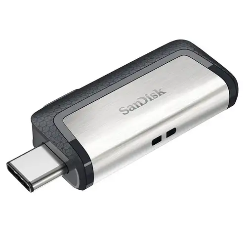 SanDisk 173338 unidad flash USB 64 GB USB Type-A / USB Type-C Negro, Plata