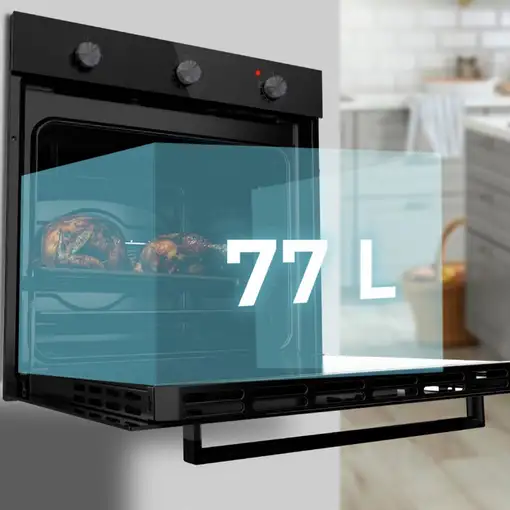 Horno Integrable Bolero Hexa C136000 Glass Black Time A Cecotec