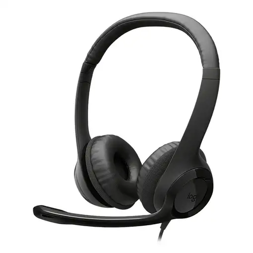 Logitech Auriculares con Cable H390 para PC/Portátil, Auriculares Estéreo