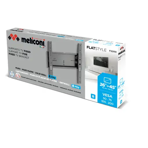 Meliconi 580482 soporte para TV 114,3 cm (45'') Negro
