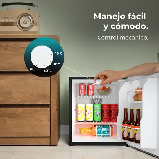 Cecotec Bolero CoolMarket BC SD 47 frigorífico Independiente 44 L Negro