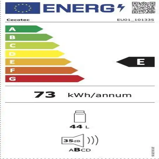 Cecotec Bolero CoolMarket BC SD 47 frigorífico Independiente 44 L Negro
