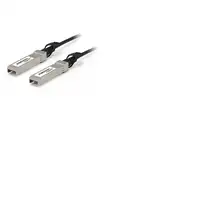 LevelOne DAC-0103 Cable de fibra óptica e InfiniBand 3 m SFP+ Negro, Acero inoxida