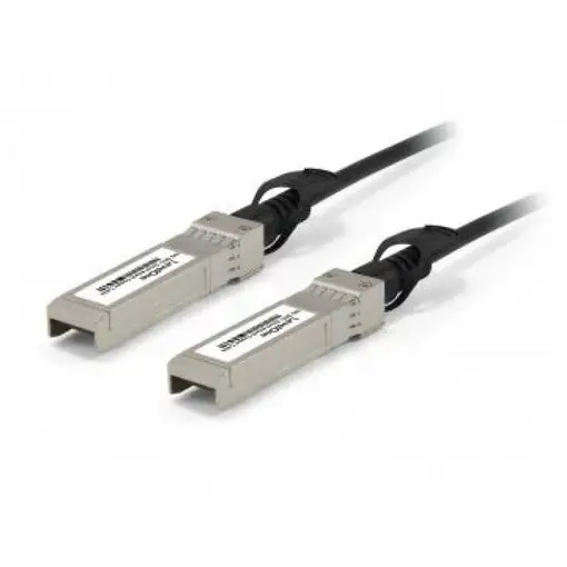 LevelOne DAC-0103 Cable de fibra óptica e InfiniBand 3 m SFP+ Negro, Acero inox