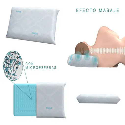 ALMOHADA TÉCNICA ESFERAS firmeza suave 90 cm - Moonia