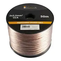 Libox Kabel głośnikowy 2x2,50mm LB0009-50 cable de audio 50 m Transparente Libox Kabel głośnikowy 2x2,50mm LB0009-50 cable de audio 50 m Transparente