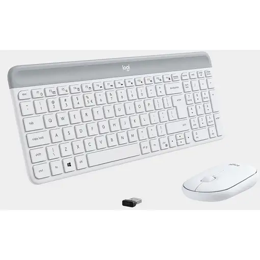 Logitech 920-009199 teclado Ratón incluido Oficina RF inalámbrico Español Blanco