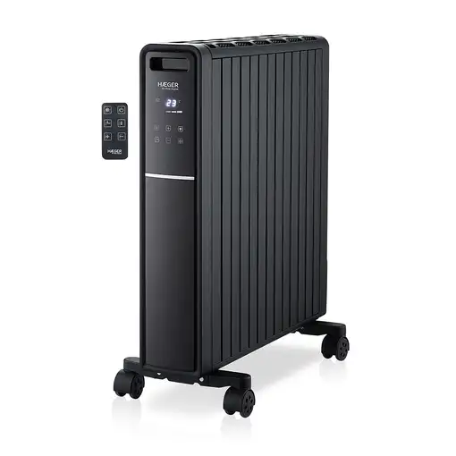 Haeger HE-20D.003A calefactor eléctrico Interior Negro 2000 W Convector