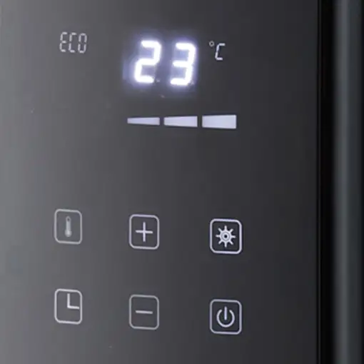 Haeger HE-20D.003A calefactor eléctrico Interior Negro 2000 W Convector