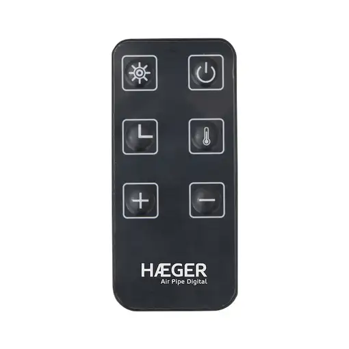 Haeger HE-20D.003A calefactor eléctrico Interior Negro 2000 W Convector