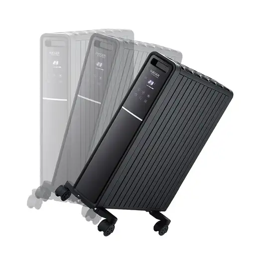 Haeger HE-20D.003A calefactor eléctrico Interior Negro 2000 W Convector