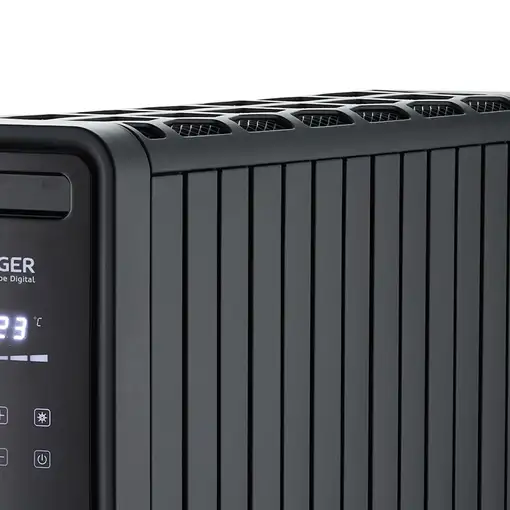 Haeger HE-20D.003A calefactor eléctrico Interior Negro 2000 W Convector