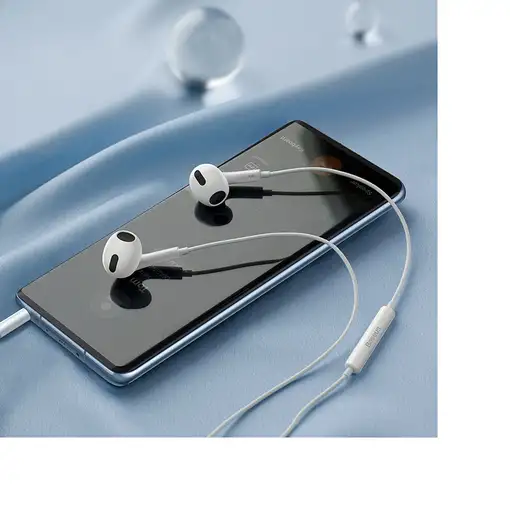 Baseus H17 Auriculares Alámbrico Dentro de oído Llamadas/Música Blanco