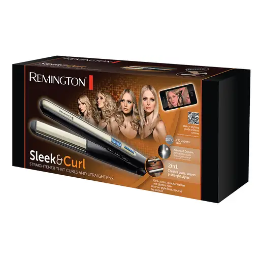 Remington S6500 Utensilio de peinado Plancha de pelo Caliente Negro 2,5 m