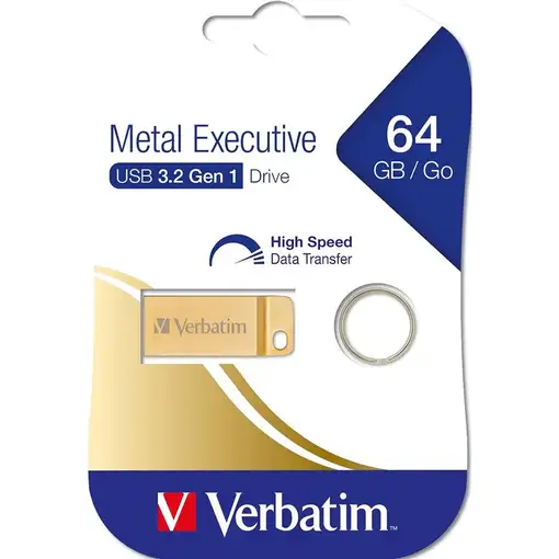Verbatim Metal Executive - Unidad USB 3.0 de 64 GB - Oro