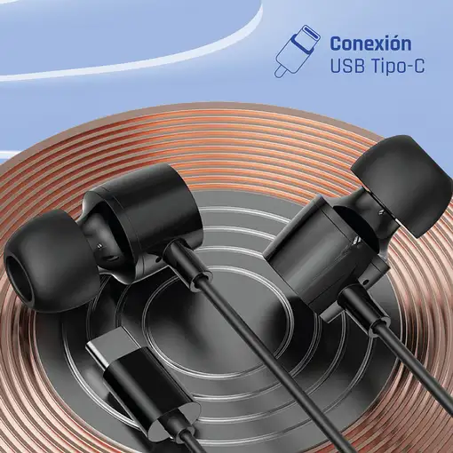 iggual Auriculares tipo C intrauditivos con micro