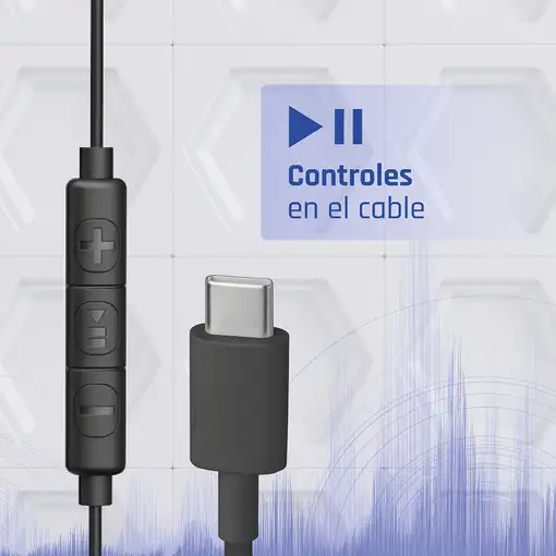 iggual Auriculares tipo C intrauditivos con micro